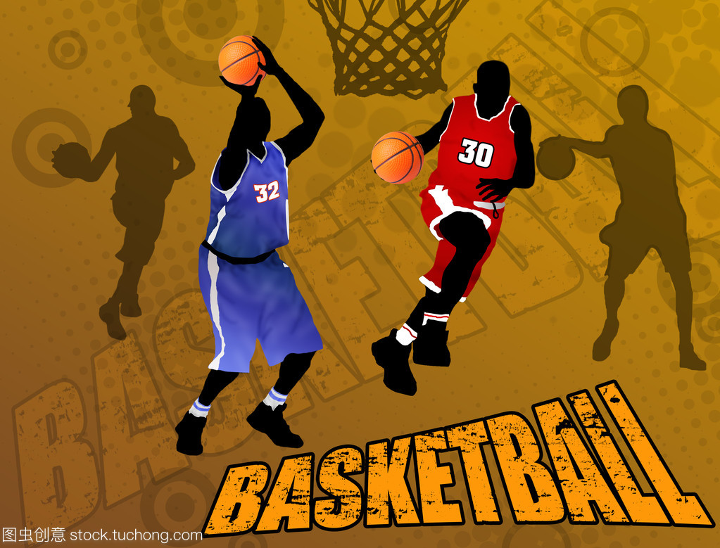 篮球抽象背景