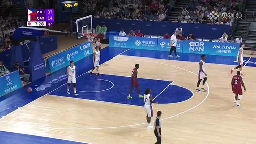 杭州亚运会男子篮球1 4决赛资格赛 菲律宾vs卡塔尔 第二节