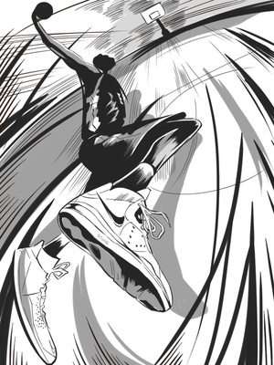 篮球|插画|商业插画|stoneartist 