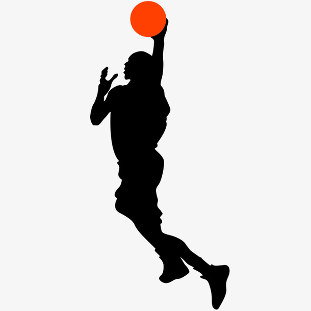 篮球运动人物剪影免抠素材——新图网蓝球主题优化分享