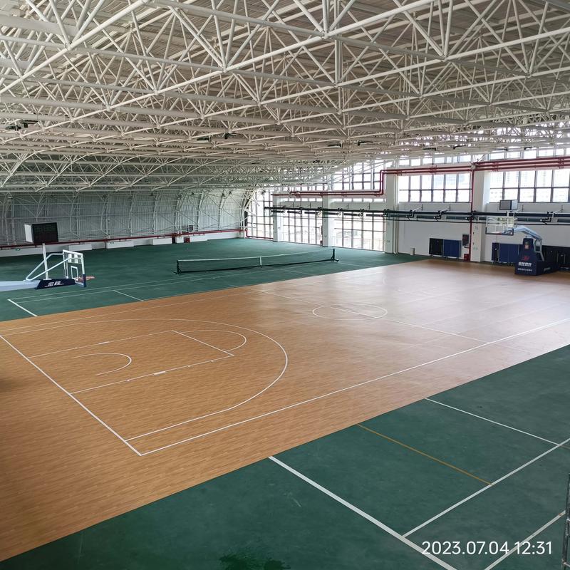 篮球场地胶源头工厂,主营运动塑胶地板,业务突出,高弹性地板材